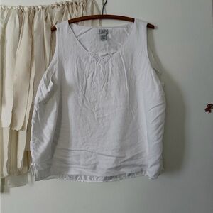 Vintage Crop Tank with Eyelet